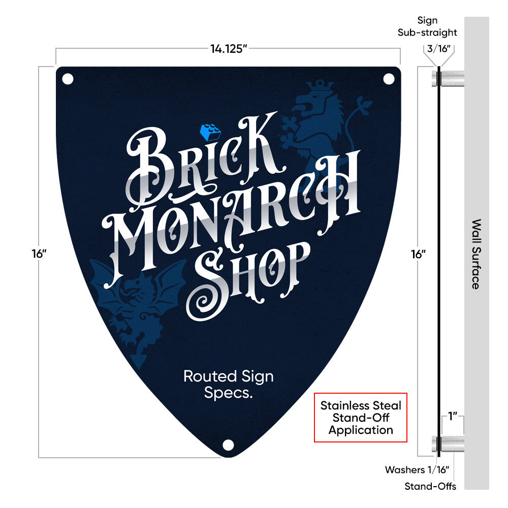 Black Falcons - Blue TShirt – Brick Monarch Shop