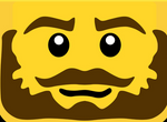 Beard Guy Minifig Head Decal