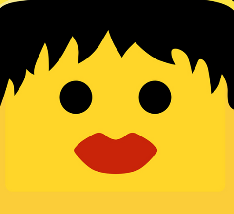 Classic Pirate Lady Minifig Head Decal