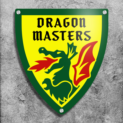 Dragon Masters Emblem Shield Wall Sign