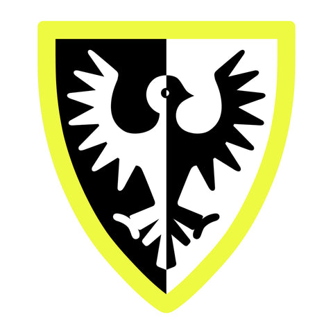 Black Falcons Yellow Decal