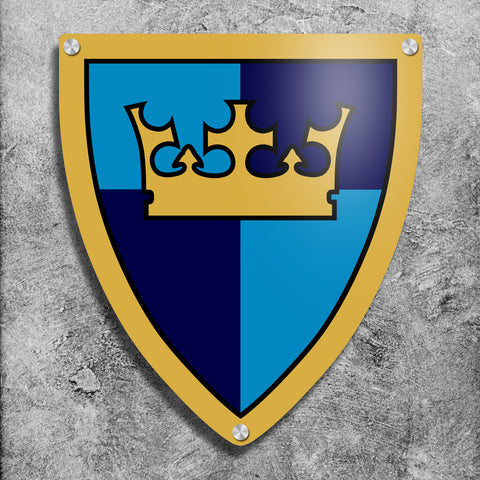 Fantasy Era Crown Shield Wall Sign
