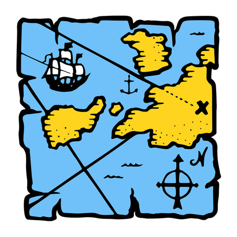 Pirate Map Decal