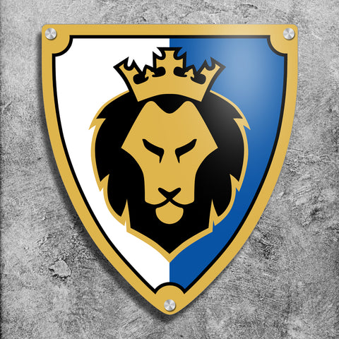 Castle Lion Shield Wall Sign