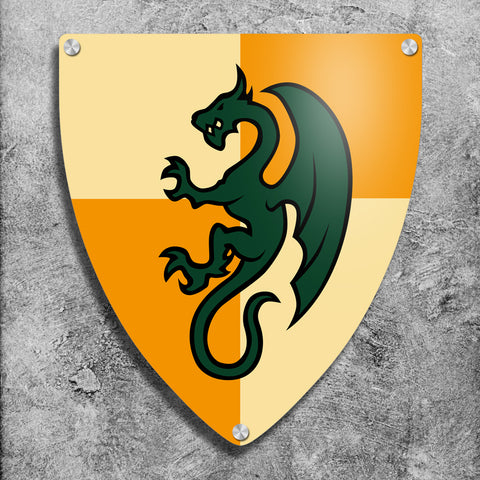 Kingdoms Dragon Shield Wall Sign